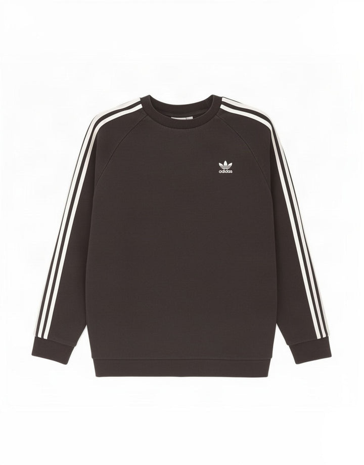 Adidas Mens Moletom Jumper Médio Algodão Preto