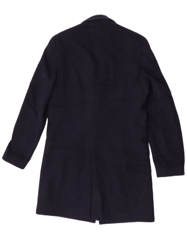 Sobretudo masculino Jigsaw UK 38 lã azul marinho médio
