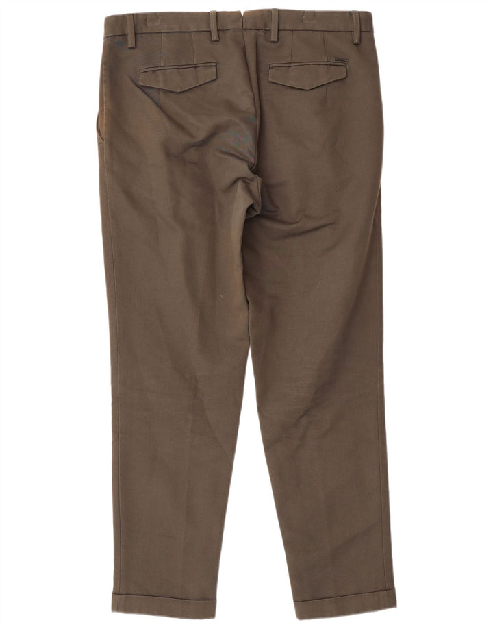 Calça Chino Masculina MASSIMO DUTTI EU 40 Médio W34 L28 Verde Clássico
