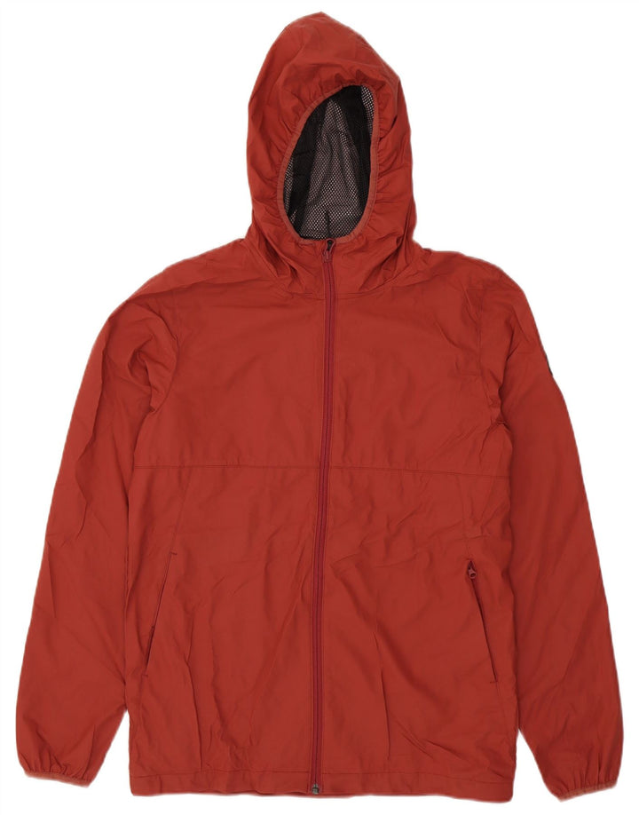 Jaqueta de chuva masculina Quiksilver com capuz e ajuste regular UK 36 XS poliéster vermelho