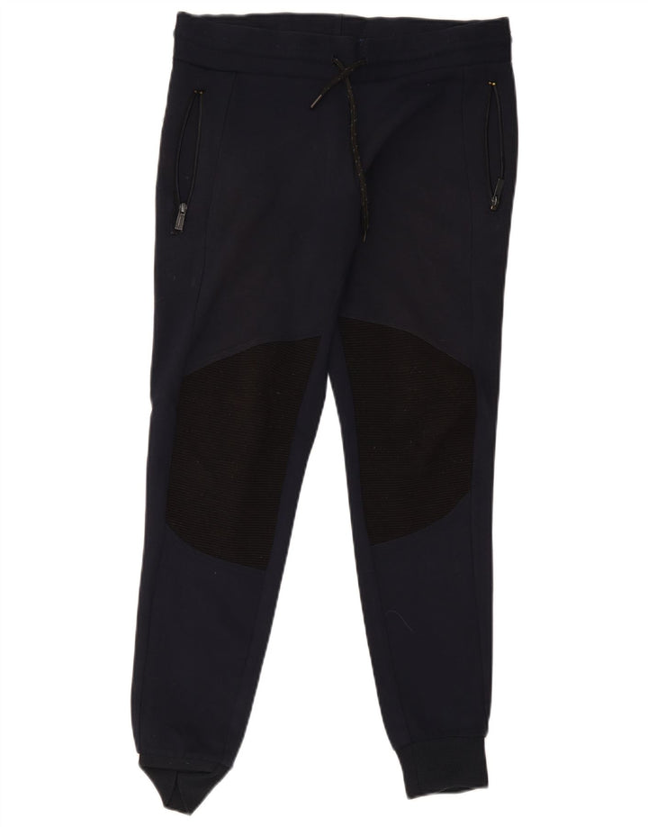 Calça de treino masculina Zara Joggers pequeno bloco colorido azul marinho