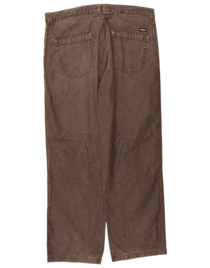 Calças Dockers Mens Regular Fit Chino W36 L31 Marrom