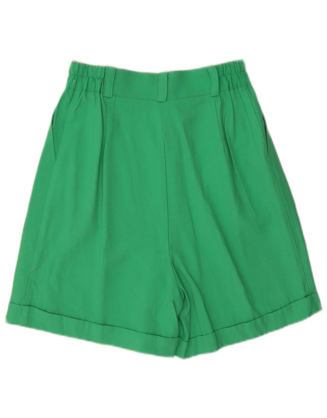 Shorts Chino feminino vintage W26 viscose verde pequena