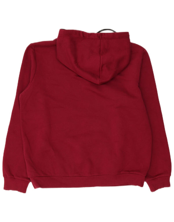 Guess Mens Hoodie Jumper XL Algodão Borgonha