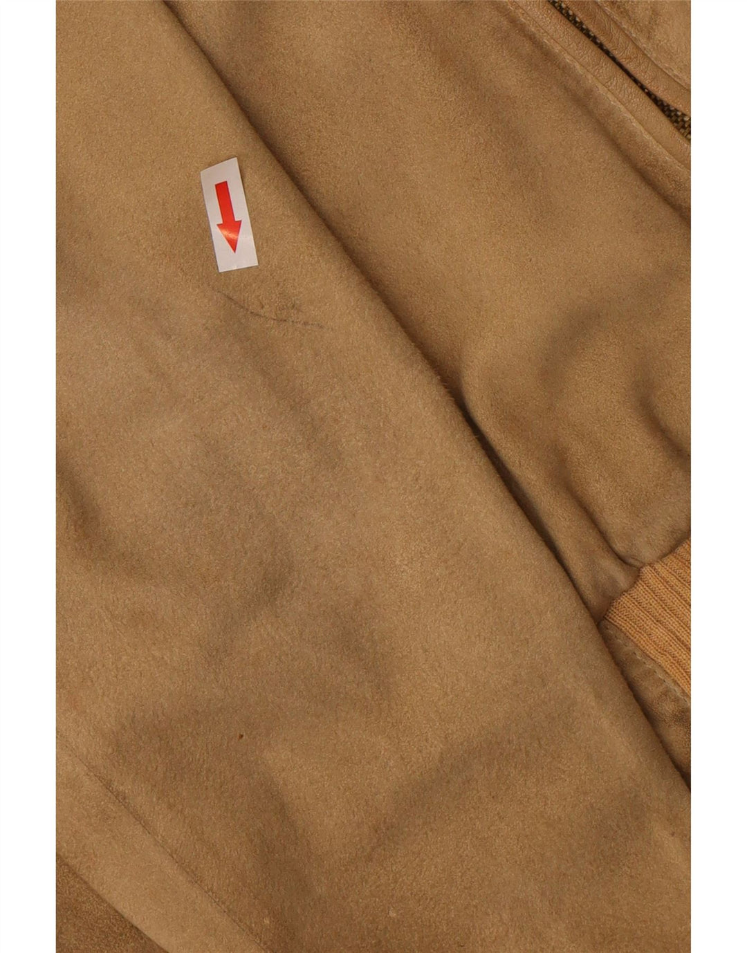 Jaqueta bomber masculina vintage de camurça IT 52 XL algodão marrom