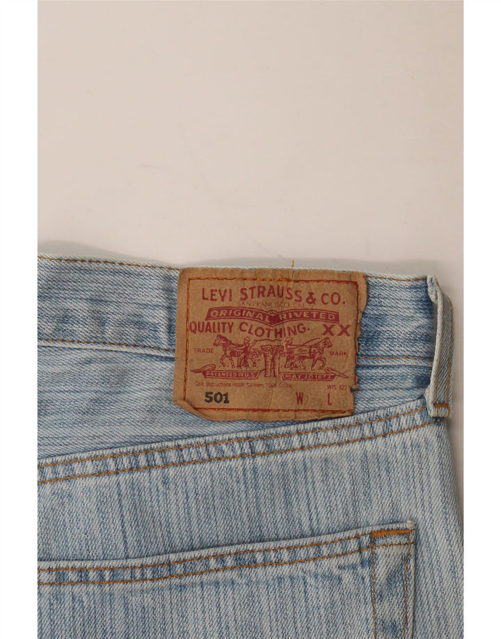 Calça jeans feminina Levi's 501 Straight W38 L29 azul