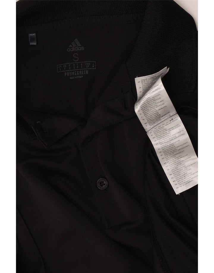 Camisa Polo Masculina Adidas Pequena Poliéster Preto Preto