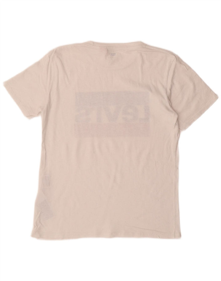 Camiseta gráfica masculina LEVI'S top pequeno algodão branco