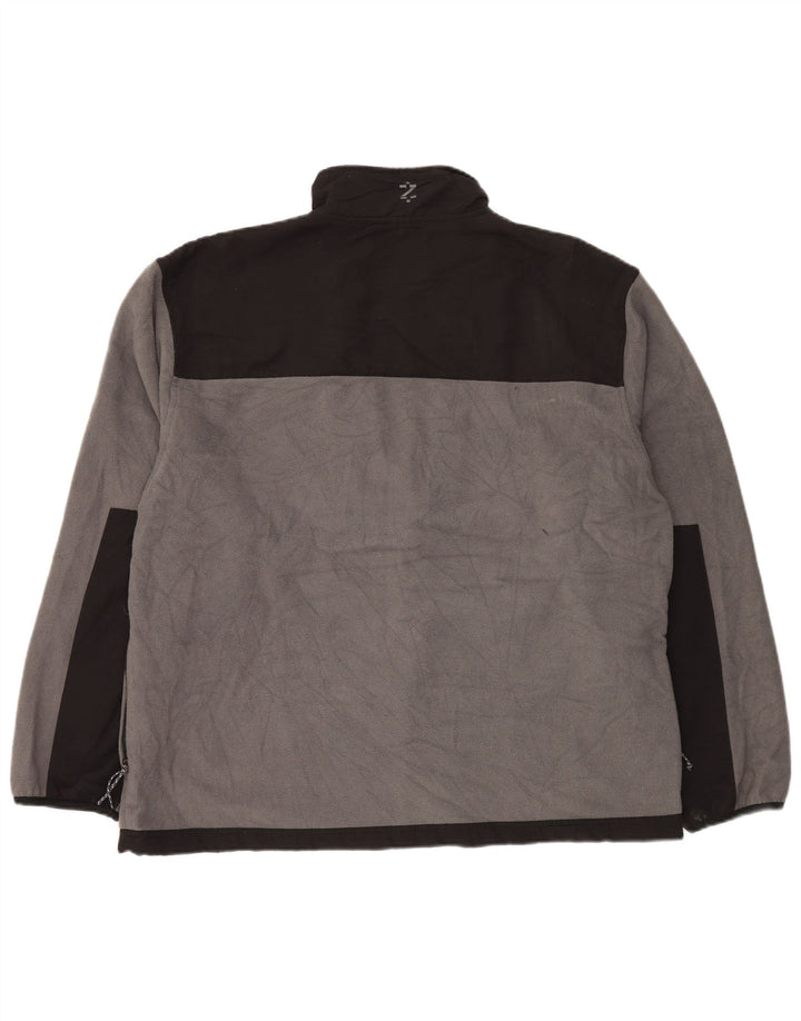 Jaqueta de lã masculina IZOD UK 44 2XL cinza Colourblock poliéster