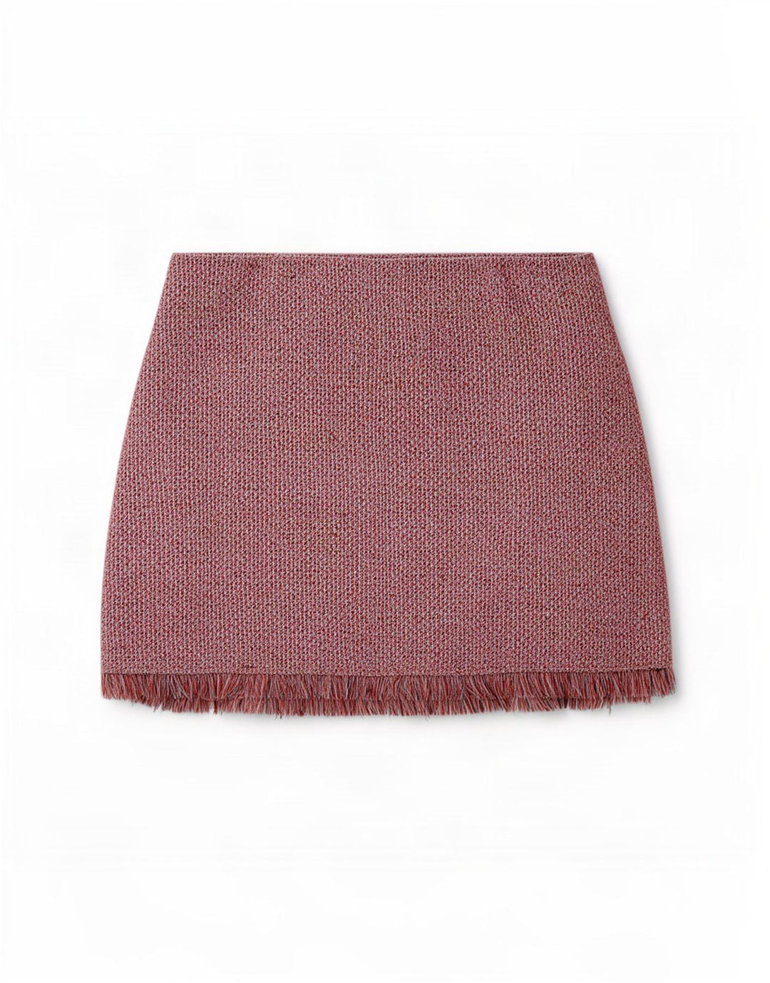 Mini saia feminina Zara grande W30 vermelha manchada