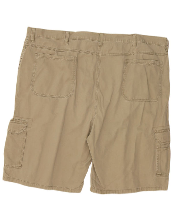 Shorts cargo masculino Wrangler W46 3XL algodão cáqui