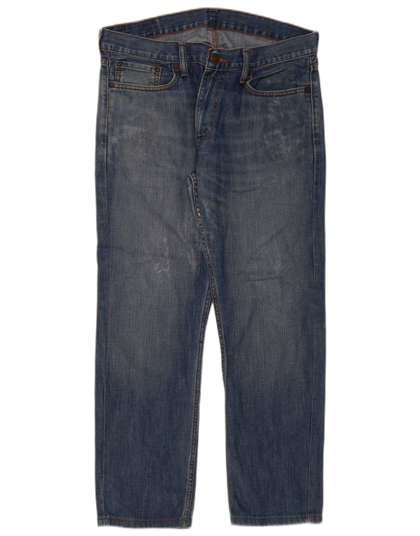Levi's Masculino 514 Straight Jeans W34 L28 Azul Algodão
