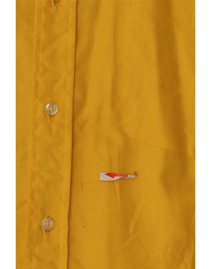 Camisa masculina Jacque Britt tamanho 44 XL algodão amarelo