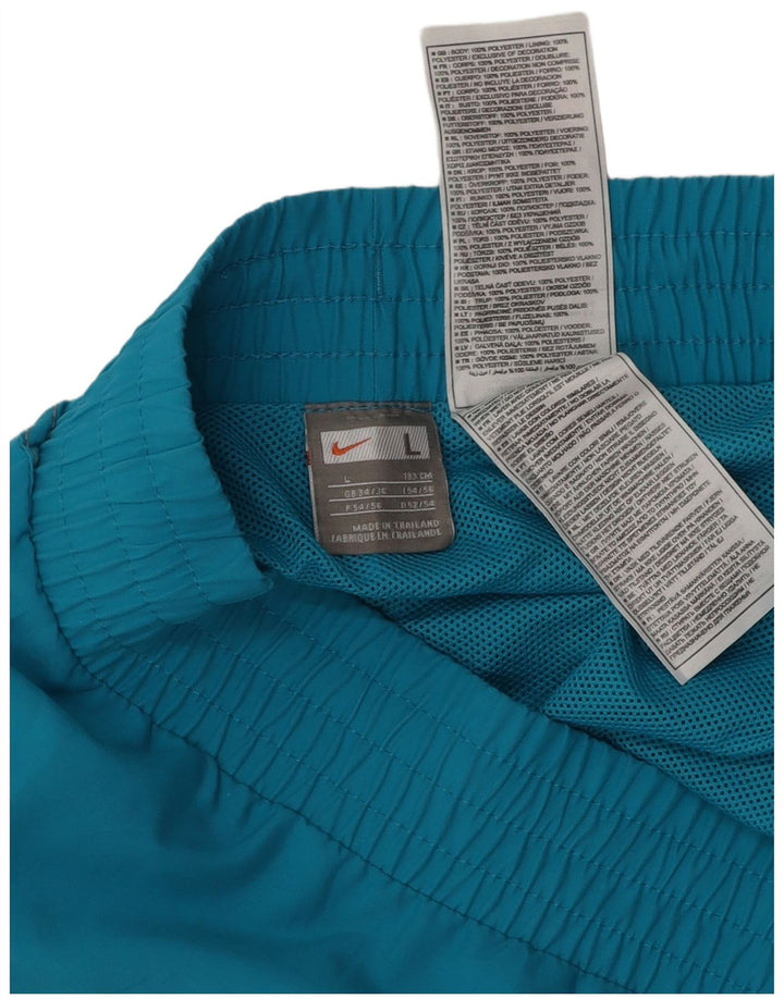 Shorts esportivos gráficos masculinos Nike grande azul poliéster