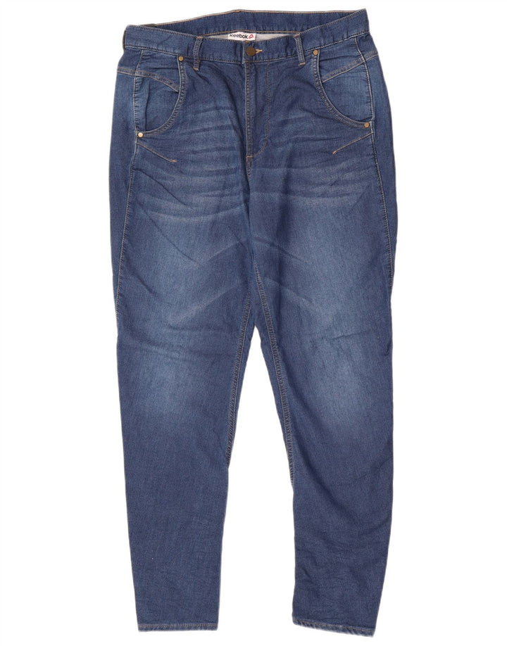 Reebok Mulher Skinny Jeans W30 L29 Azul Algodão