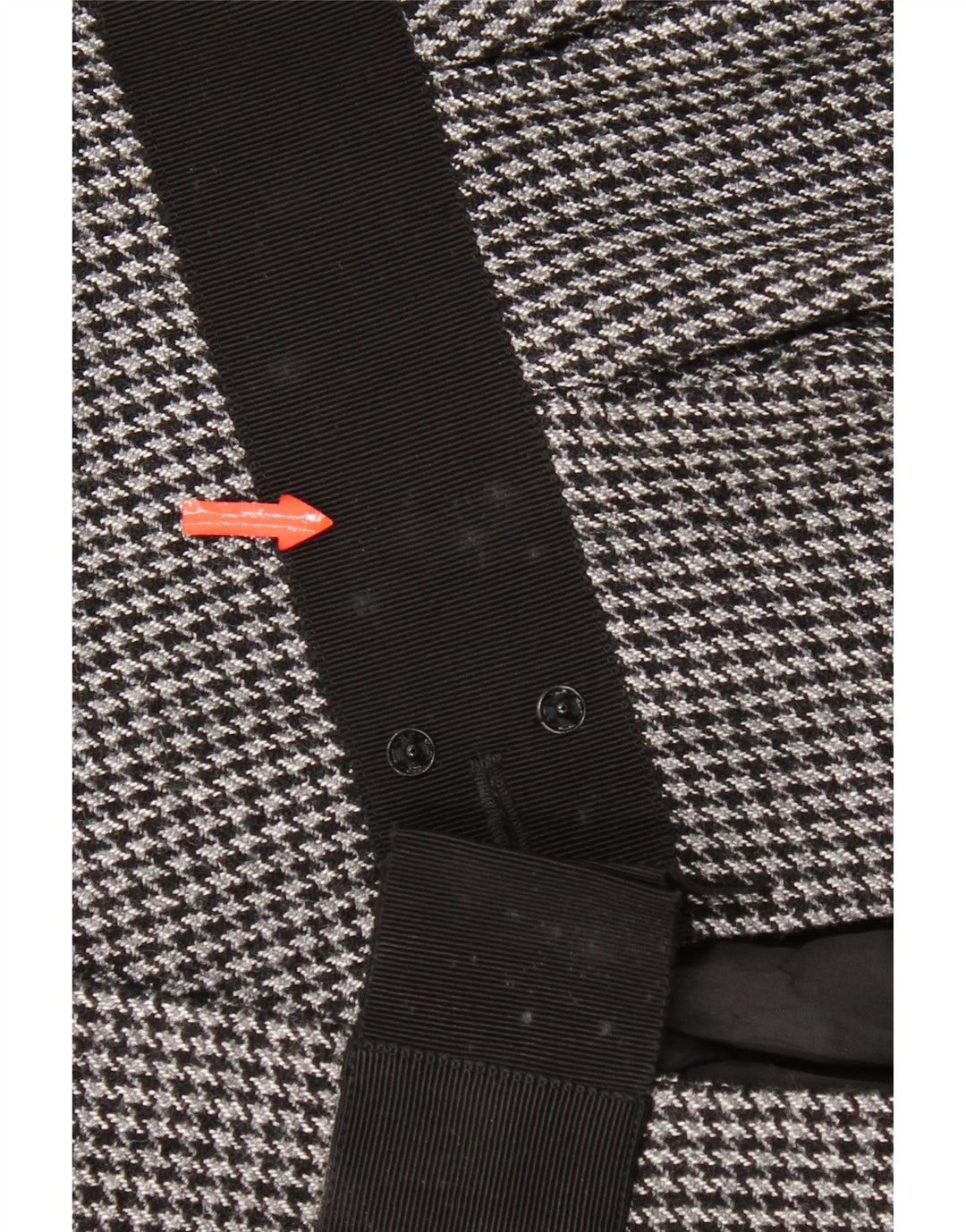 Jaqueta blazer feminina com 2 botões e corte Max & Co. UK 14 cinza médio Houndstooth
