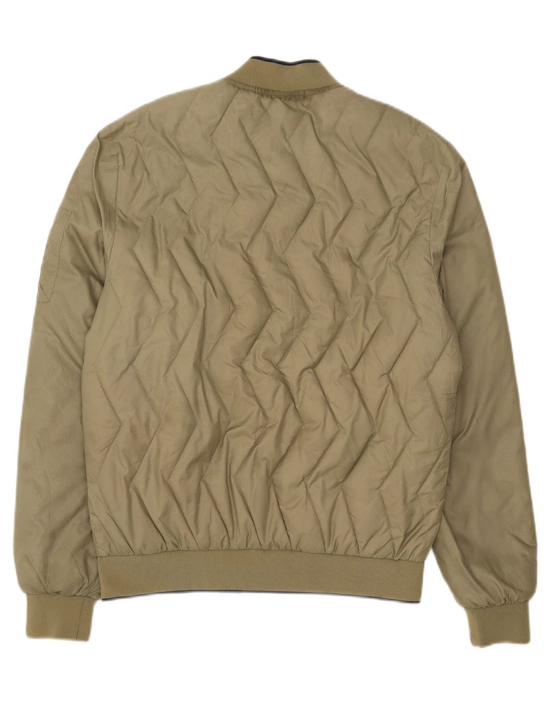 Jaqueta acolchoada masculina Superdry UK 40 grande nylon cáqui