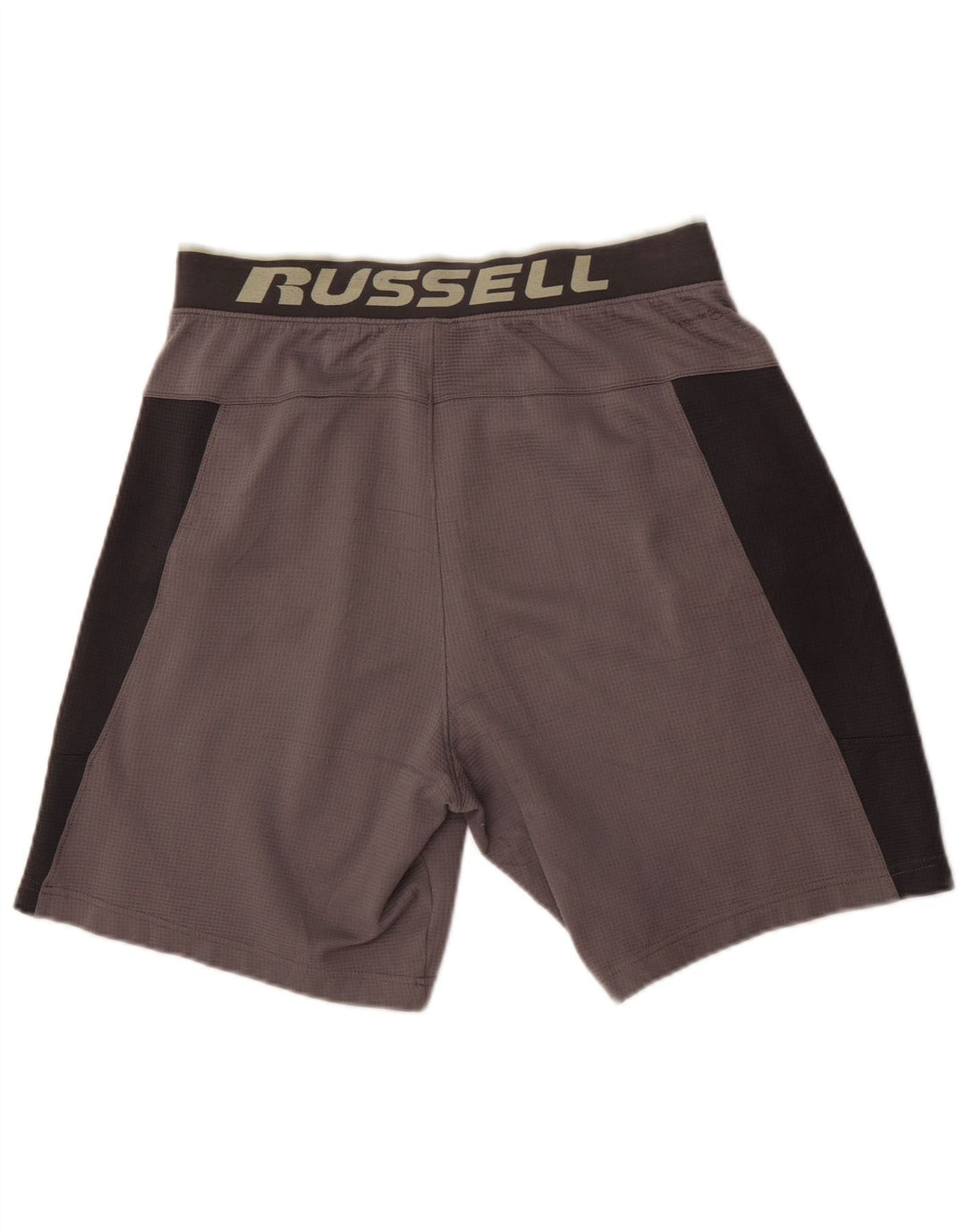 Russell Athletic Mens Graphic Sport Shorts Médio Cinza Colorblock