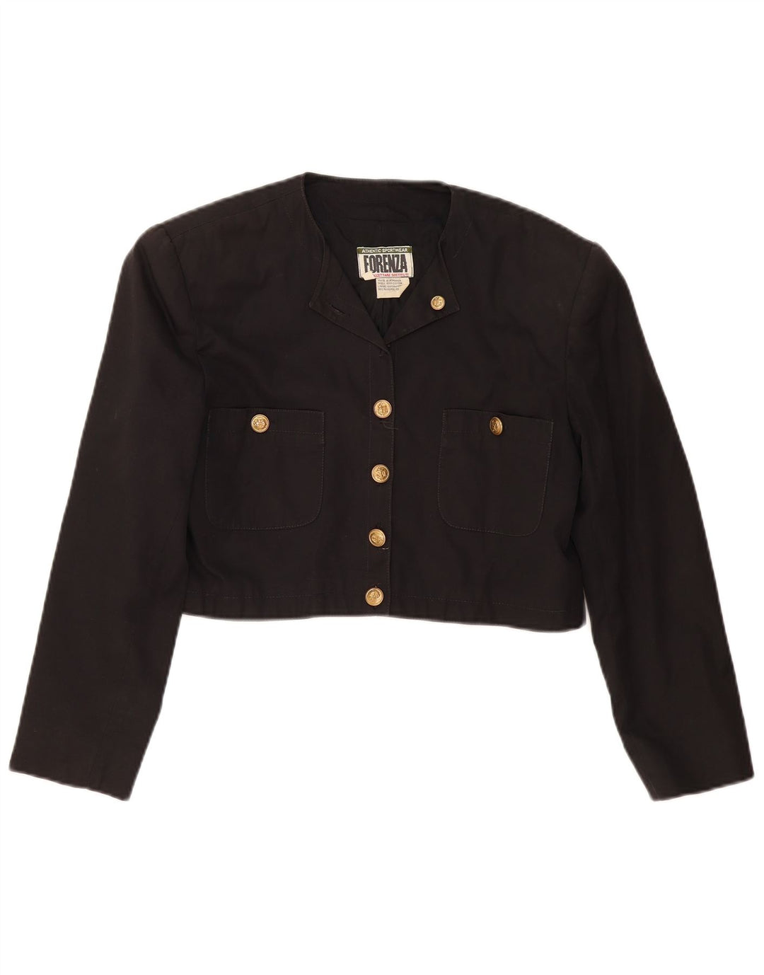 Jaqueta Bolero Feminina FORENZA Reino Unido 16 Grande Algodão Preto