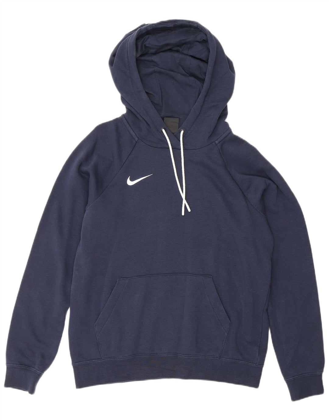 NIKE Mens Hoodie Jumper Pequeno Algodão Azul Marinho