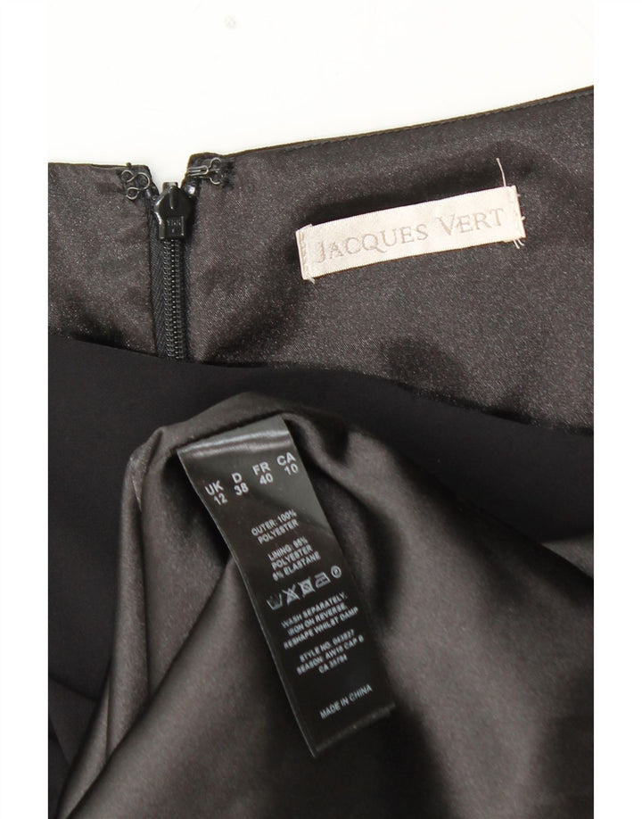 Vestido Peplum feminino sem mangas JACQUES VERT Reino Unido 12 poliéster preto médio