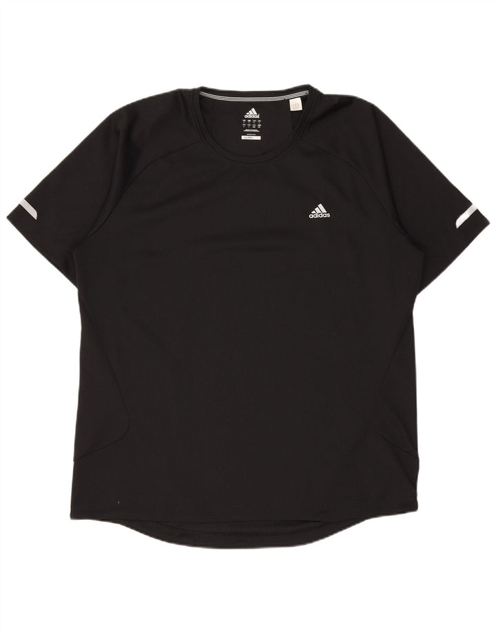 Camiseta Adidas Masculina Climalite Top Grande Poliéster Preto