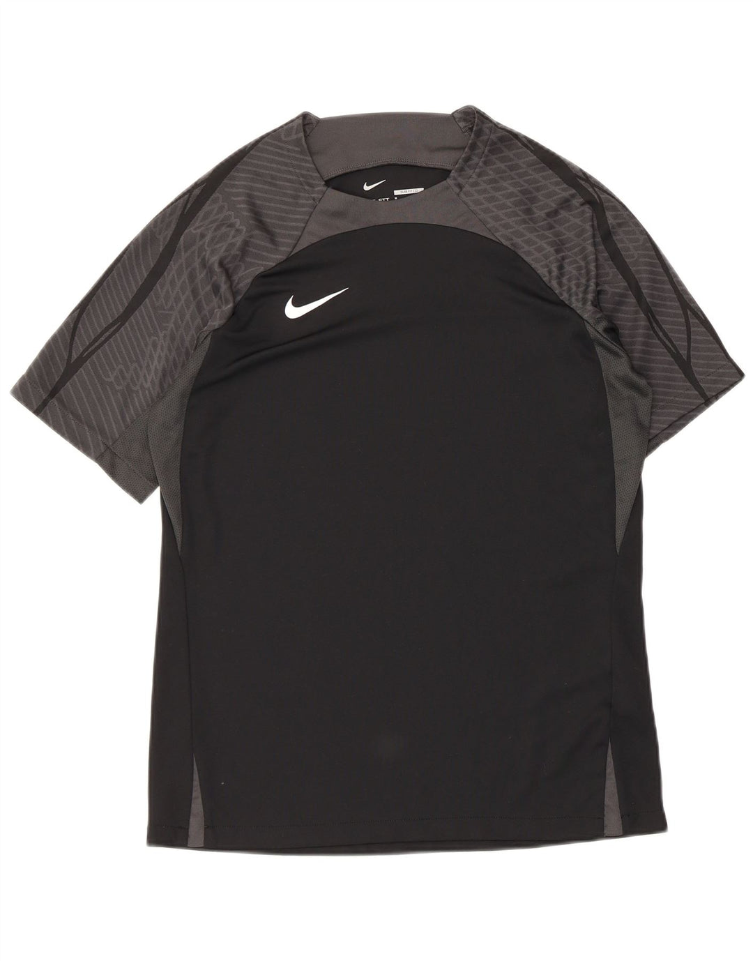 Camiseta masculina Nike Dri Fit Slim Fit Top Médio Preto Colourblock Poliéster