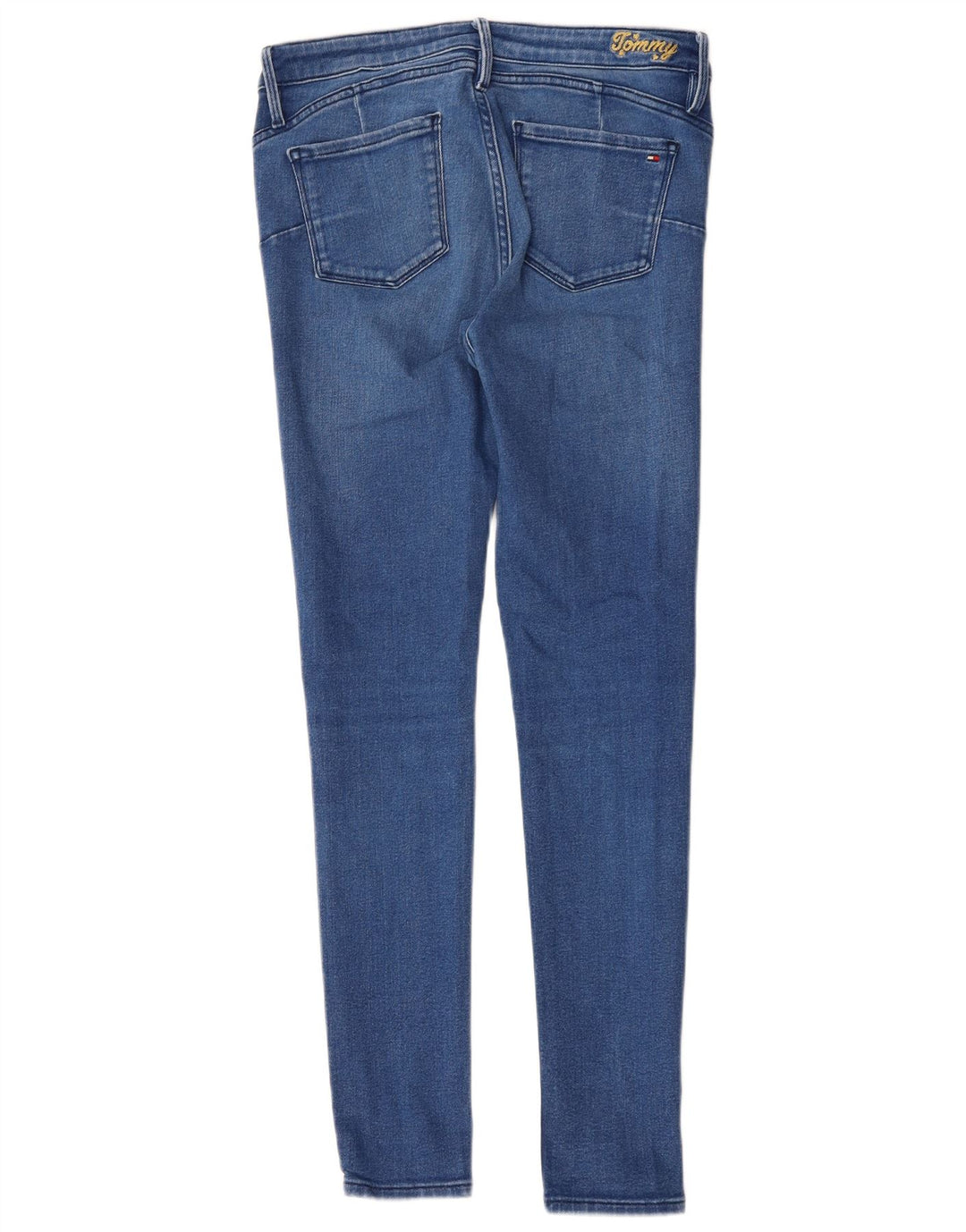 TOMMY HILFIGER Feminino Como RW Skinny Jeans W29 L26 Azul Algodão