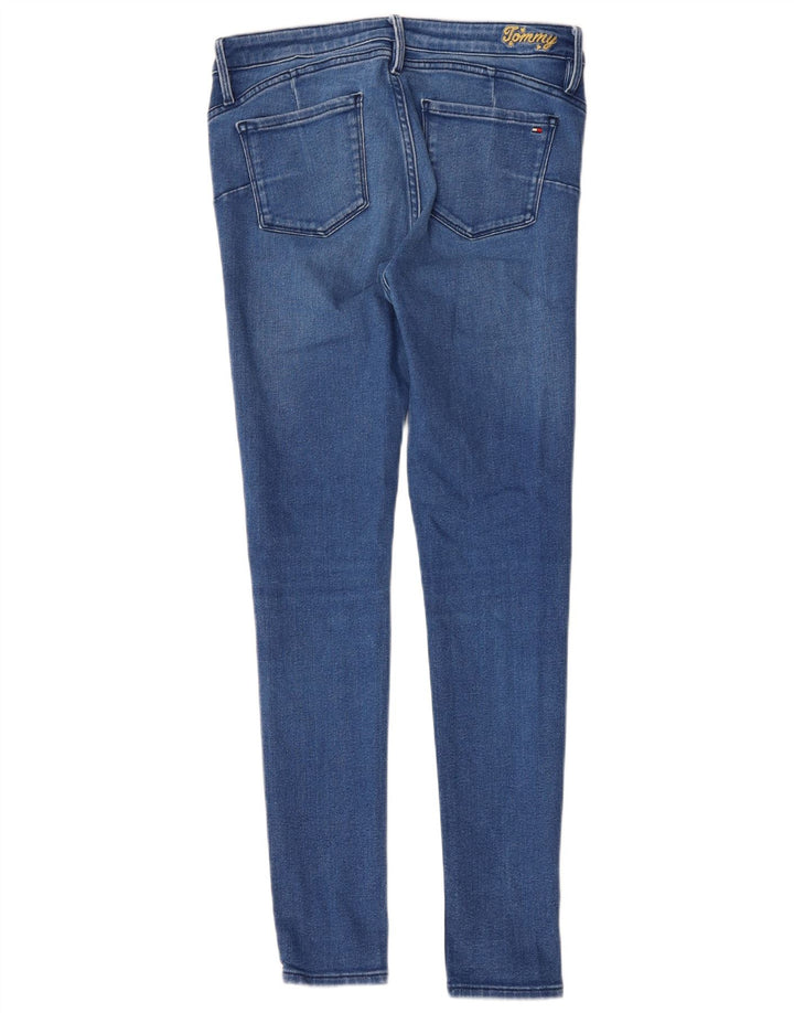 TOMMY HILFIGER Feminino Como RW Skinny Jeans W29 L26 Azul Algodão