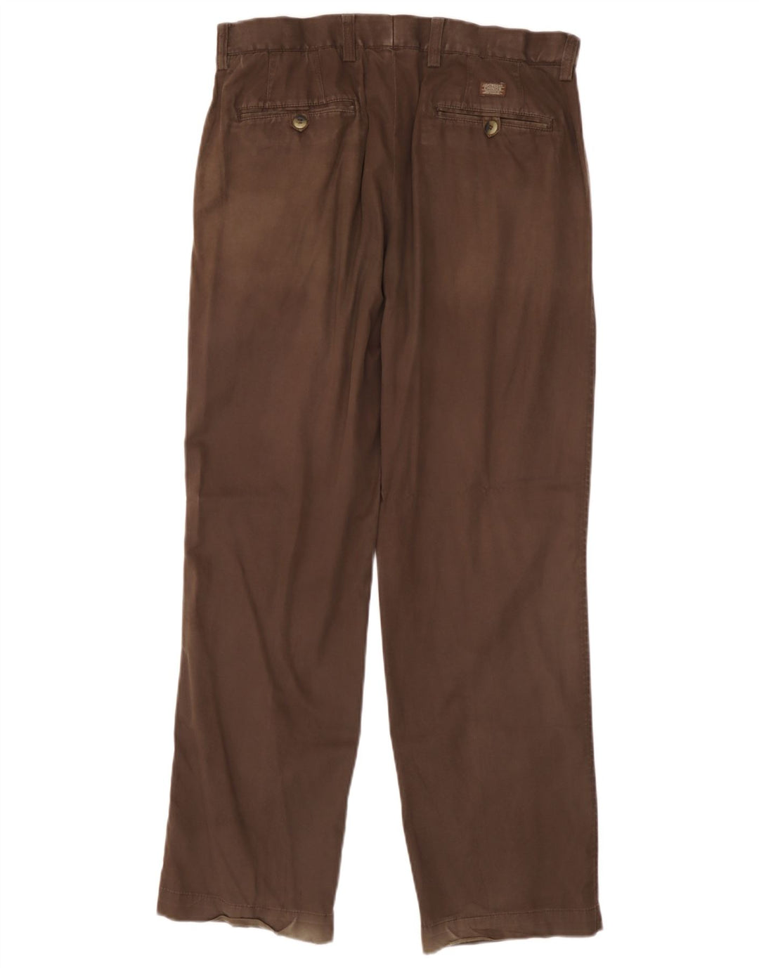 Calça chino feminina Marks & Spencer azul Harbour Pegged W34 L30 marrom