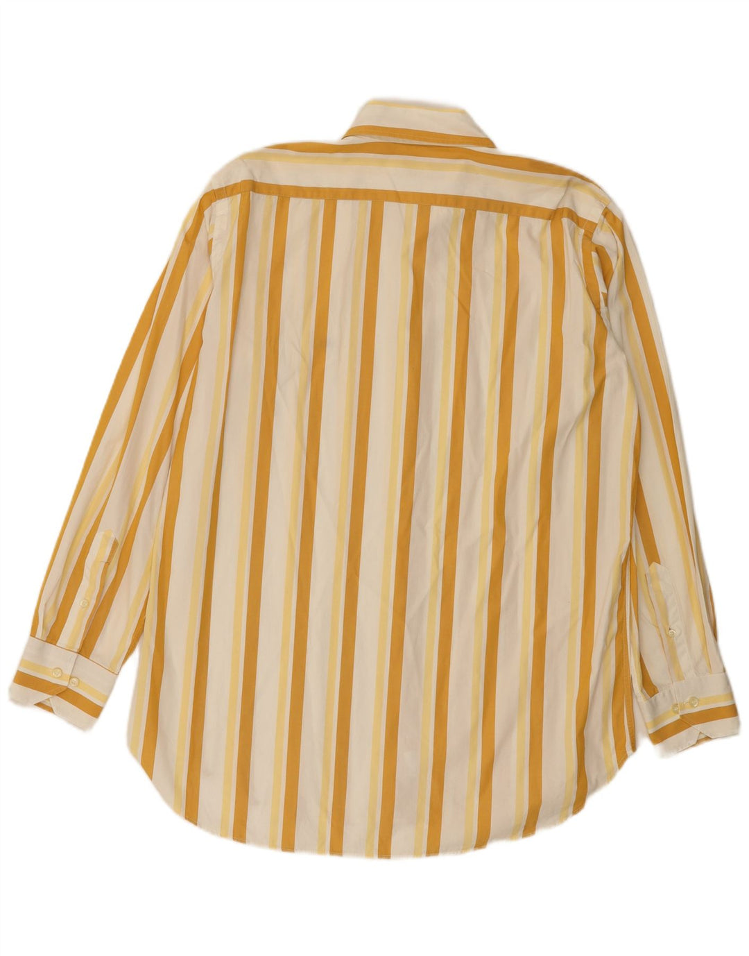 Camisa masculina Etro tamanho 42 grande algodão listrado amarelo