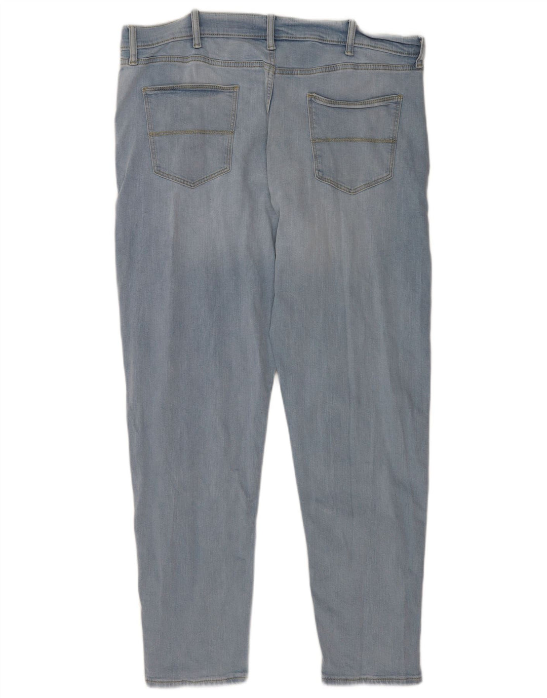 Jeans cônicos masculinos Marks & Spencer W38 L30 algodão azul