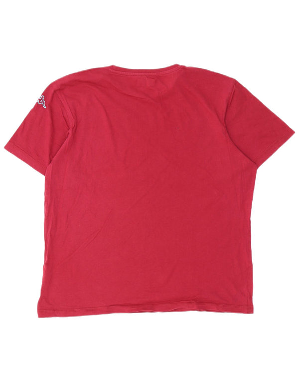 Camiseta feminina Kappa com estampa gráfica XL algodão Borgonha