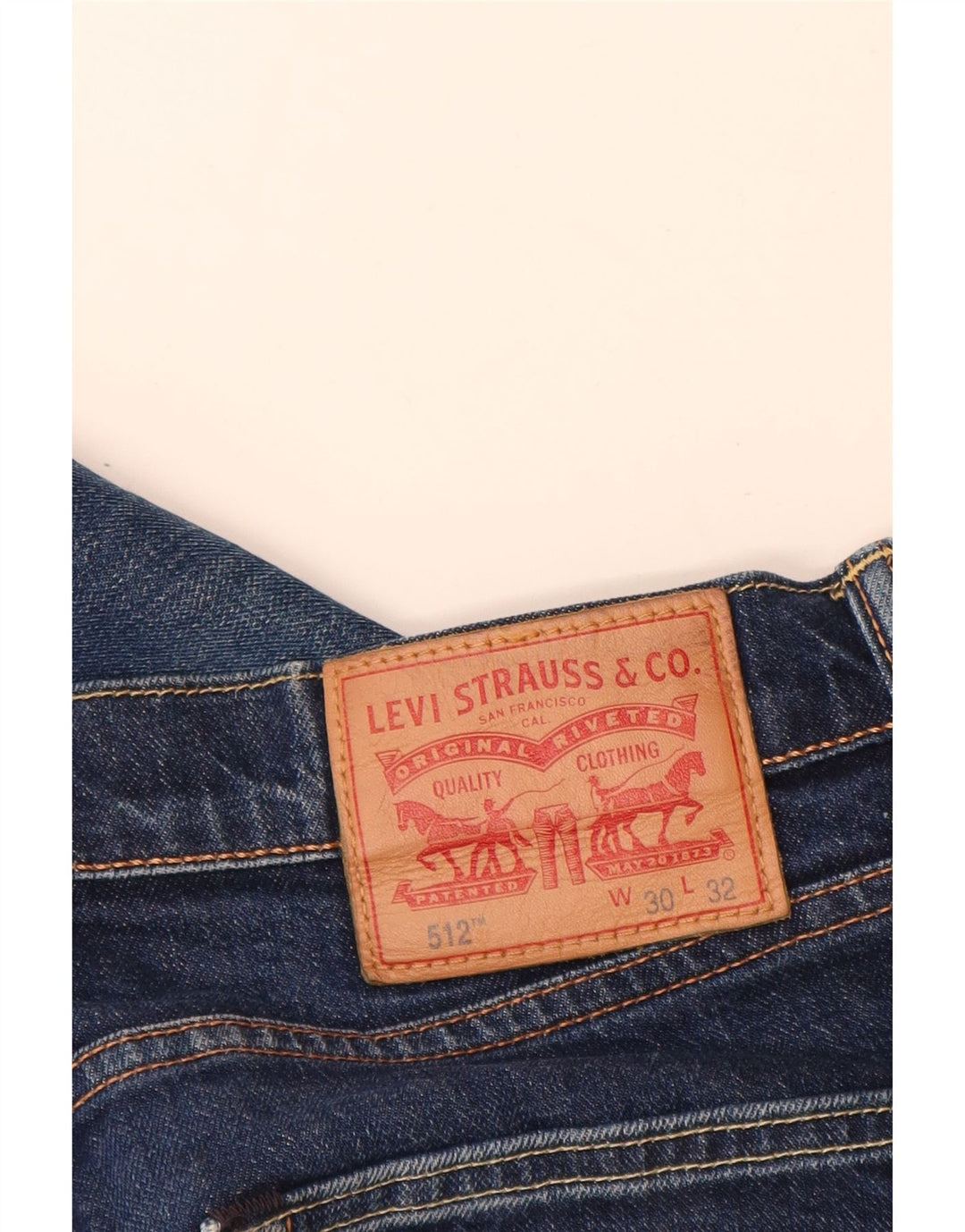 Levi's Masculino 512 Slim Tapered Jeans W30 L30 Azul Algodão