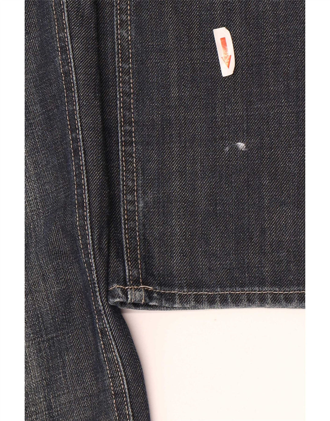 Hugo Boss Mens Straight Jeans W31 L32 Azul Marinho Algodão
