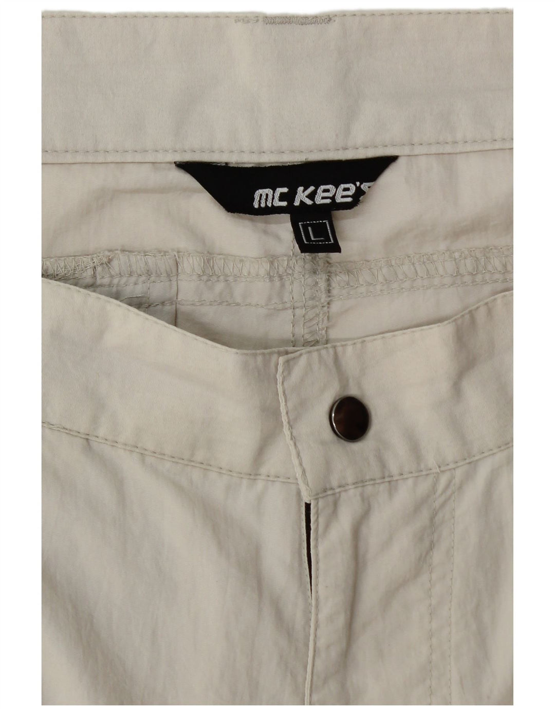 Shorts cargo masculino MC Kee's grande W34 cinza nylon