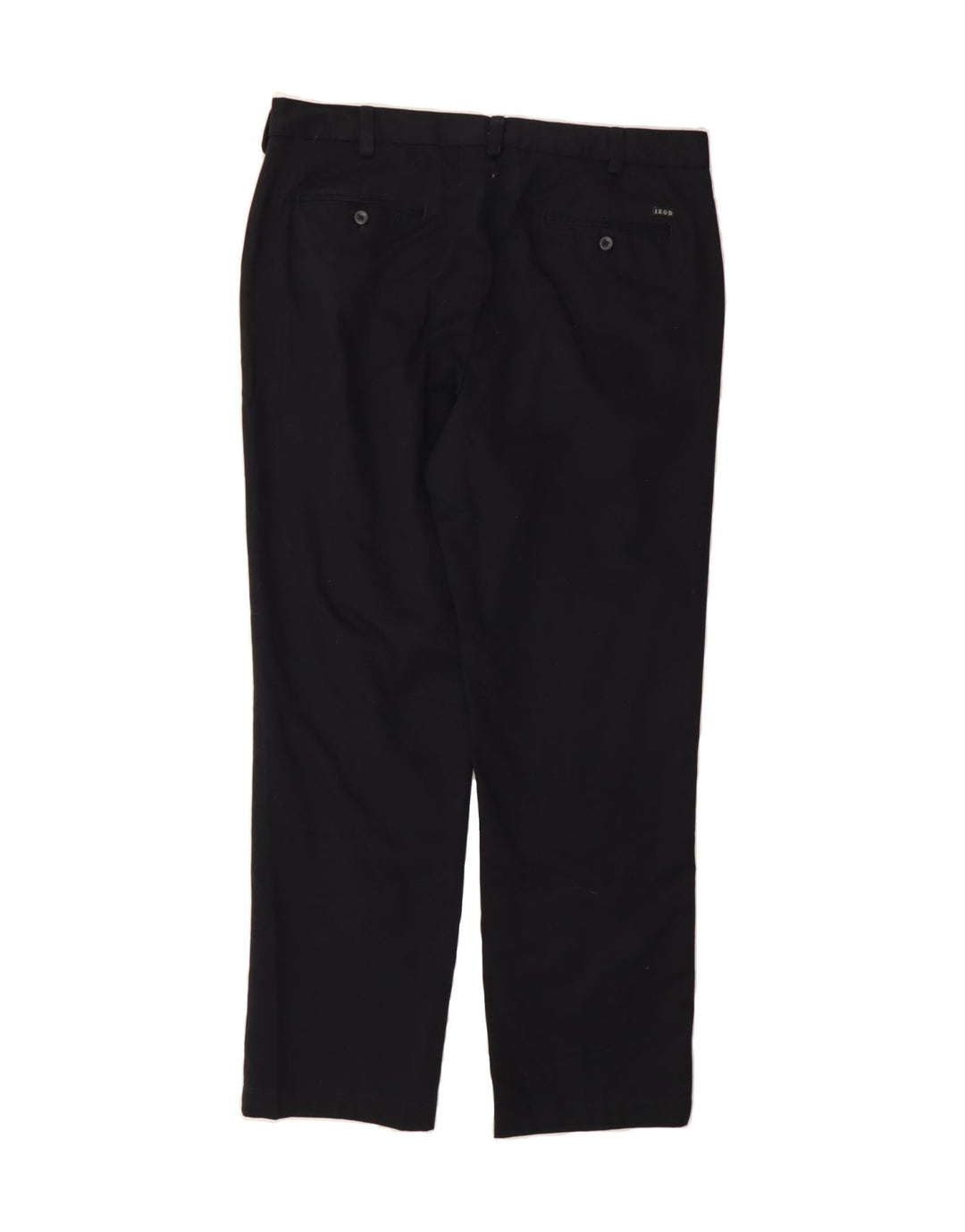 IZOD Mens Straight Chino Trousers W36 L32 Black Cotton Vintage Izod and Second-Hand Izod from Messina Hembry 