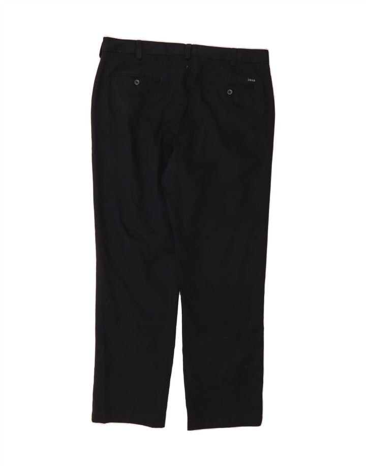 IZOD Mens Straight Chino Trousers W36 L32 Black Cotton Vintage Izod and Second-Hand Izod from Messina Hembry 