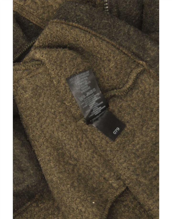 Jaqueta de lã feminina Marks & Spencer Reino Unido 18 XL cáqui poliéster