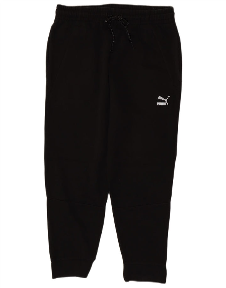 Calça de treino masculina PUMA joggers grande algodão preto