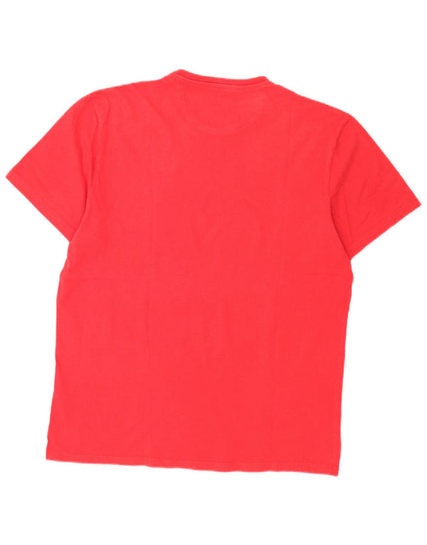 Camiseta masculina Levi's Standard Fit gráfica Top XL algodão vermelho