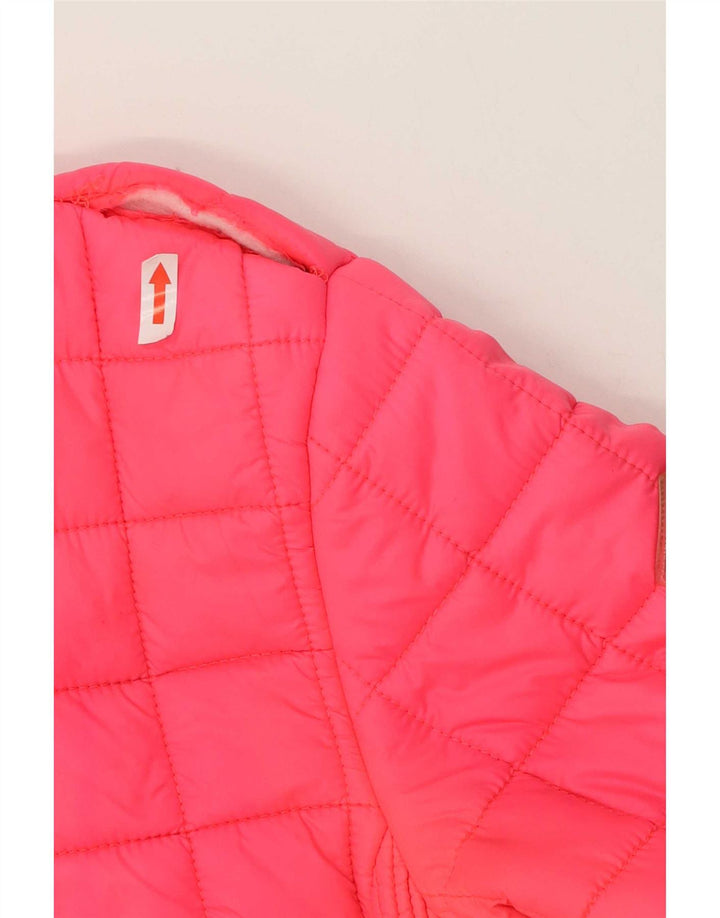 Jaqueta acolchoada acolchoada feminina Superdry UK 14 esportes de poliéster rosa médio