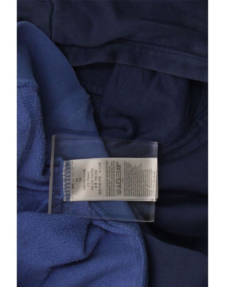 GAP Suéter com capuz feminino 12-13 anos XL Azul Tie Dye Algodão