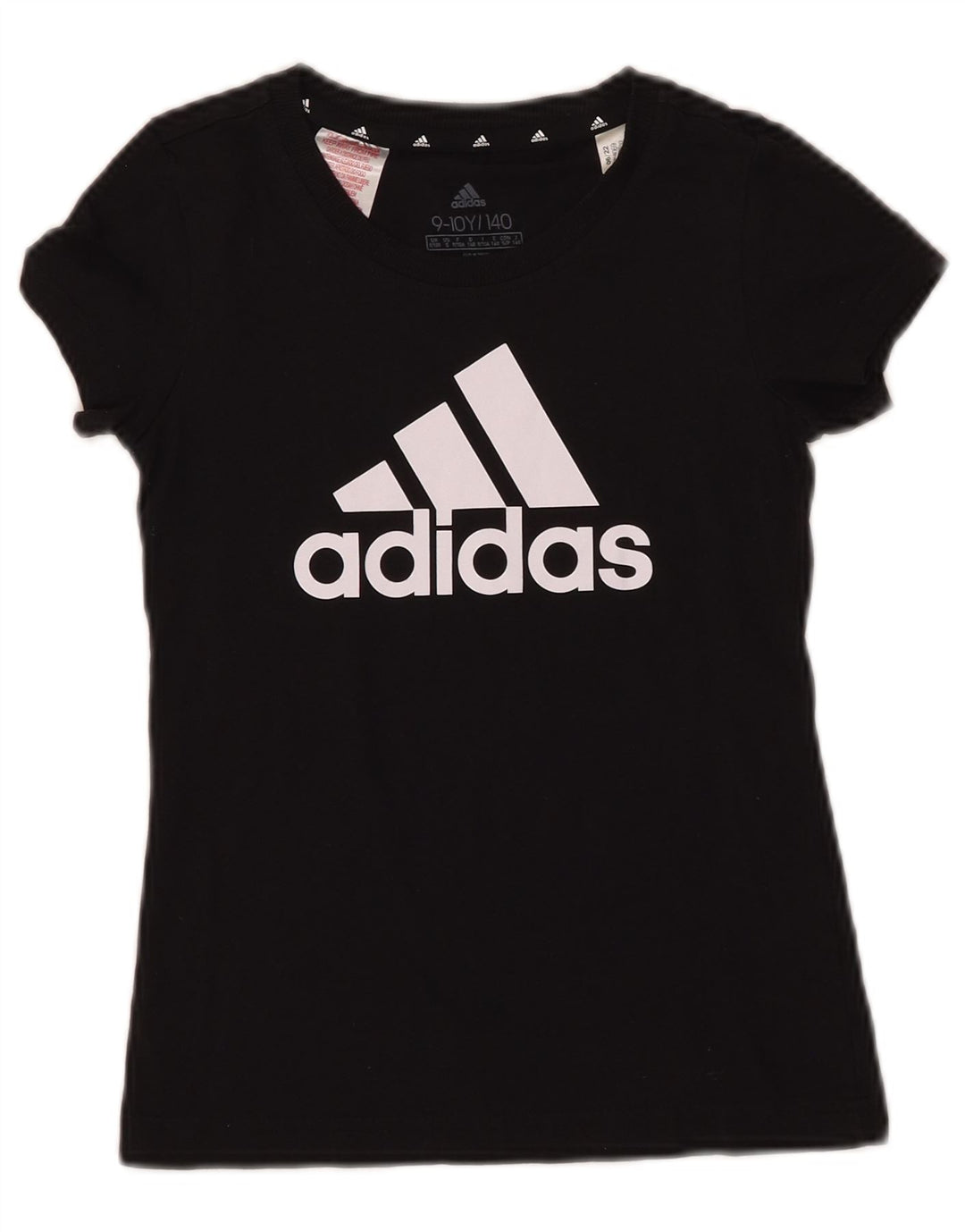 Camiseta Adidas Meninos Graphic 9-10 Anos Algodão Preto