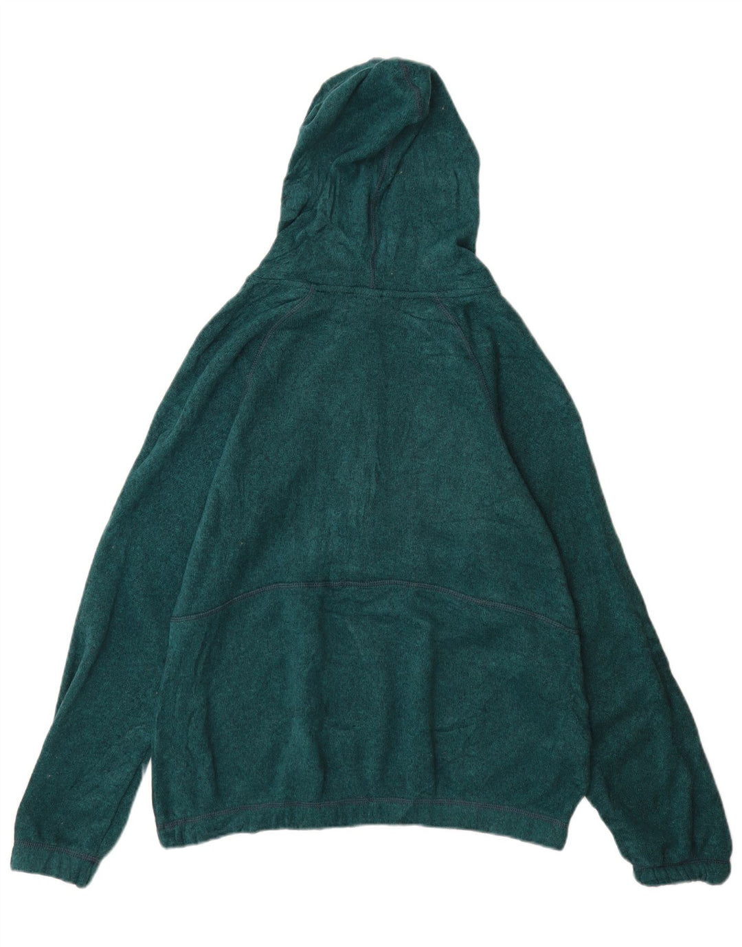Suéter feminino Eddie Bauer com gola e botão Reino Unido 14 poliéster verde médio