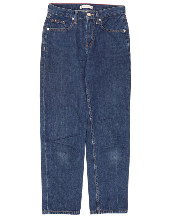 Jeans Tommy Hilfiger feminino clássico reto W26 L28 algodão azul