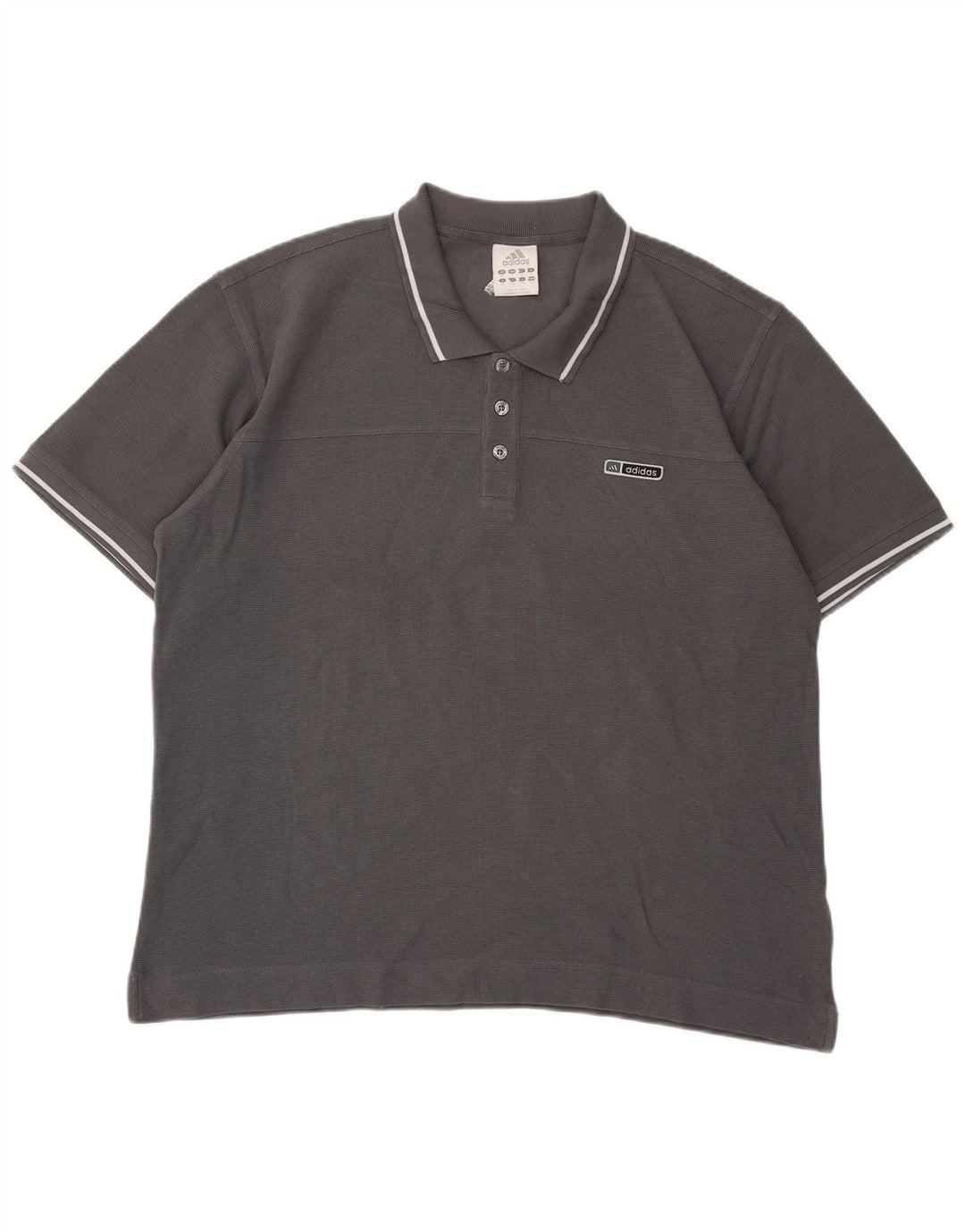 Camisa polo masculina Adidas XL cinza algodão