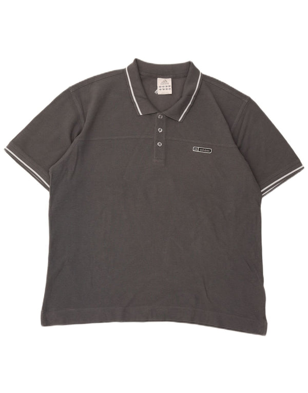 Camisa polo masculina Adidas XL cinza algodão