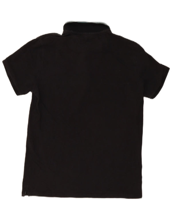 Camisa polo masculina Champion média preta listrada