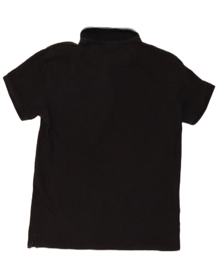 Camisa polo masculina Champion média preta listrada